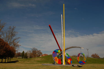 Swartz installs Large Scale Kinetic Sculpture, Johnson City, TN