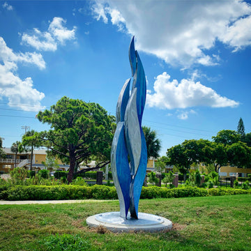 New Abstract Sculpture at Memorial Park in Deerfield Beach by Clayton Swartz