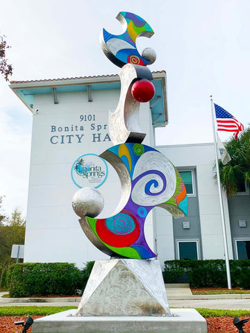 New Public Art in Bonita Springs Florida by Artist Clayton Swartz