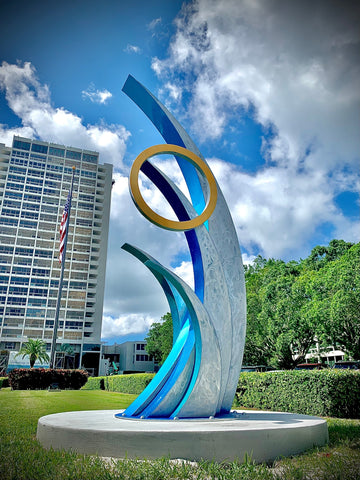 "Breaking Waves" Large Scale Public Art Sarasota, FL