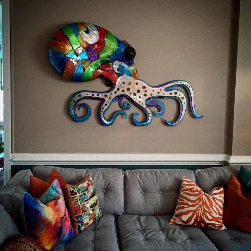 OCTOPUS METAL SCULPTURE