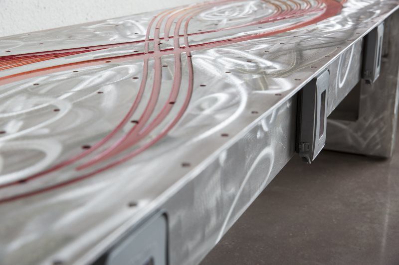 Renewable Energy” 6 sculptural benches with built in charging stations. Art in State Building Proj