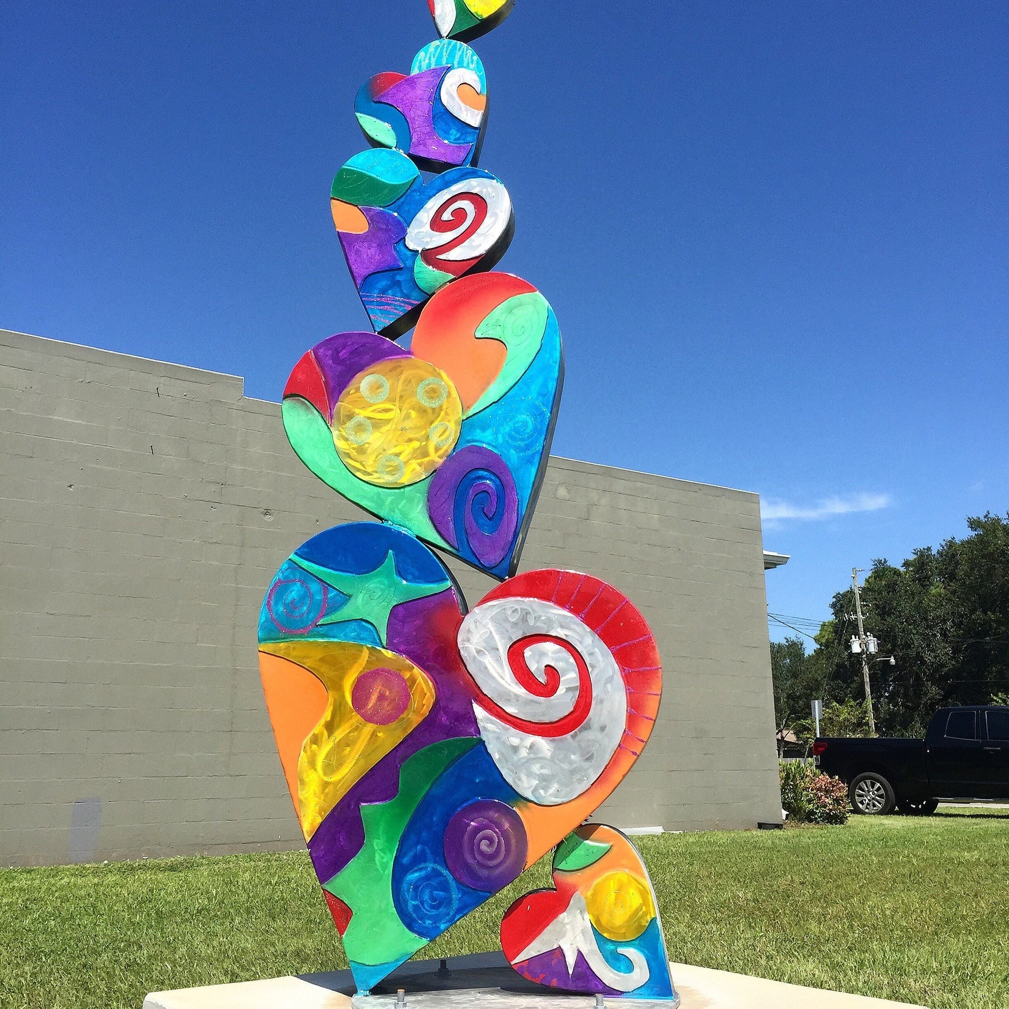 Swartz Public Art "Family of Hearts" Swartz Gallery in Pinellas Park, FL