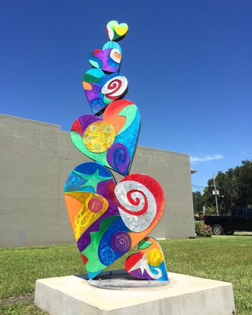 Swartz Public Art "Family of Hearts" Swartz Gallery in Pinellas Park, FL