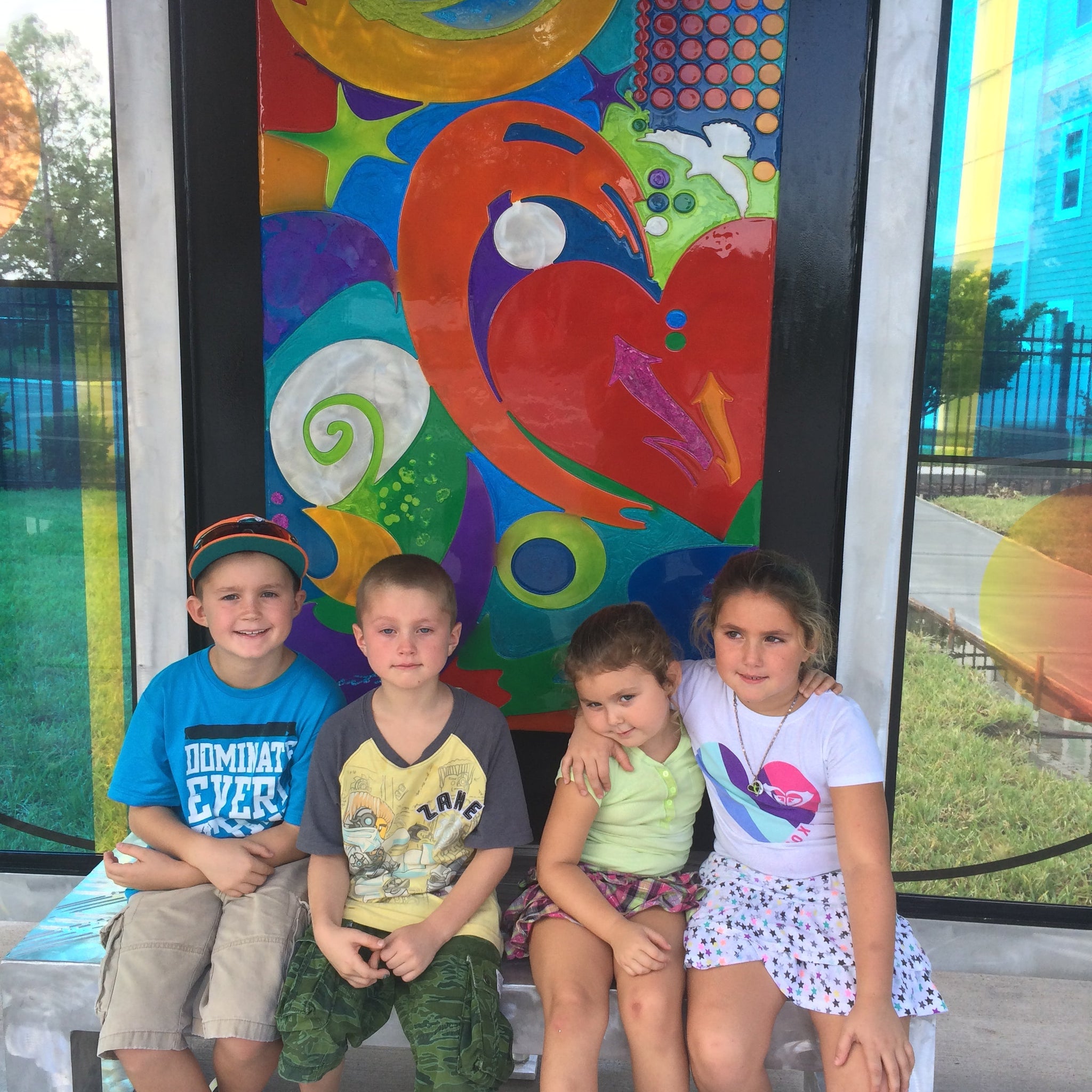 Gateway Area Public Art Bus Shelter Complete by Swartz