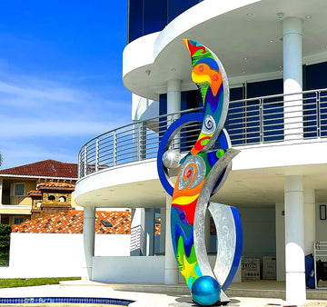 Large Scale Modern Abstact Sculpture in Treasure Island, FL