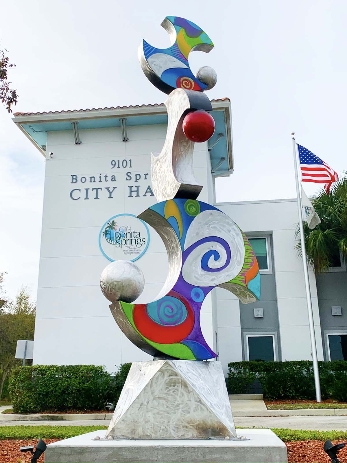New Public Art in Bonita Springs Florida by Artist Clayton Swartz