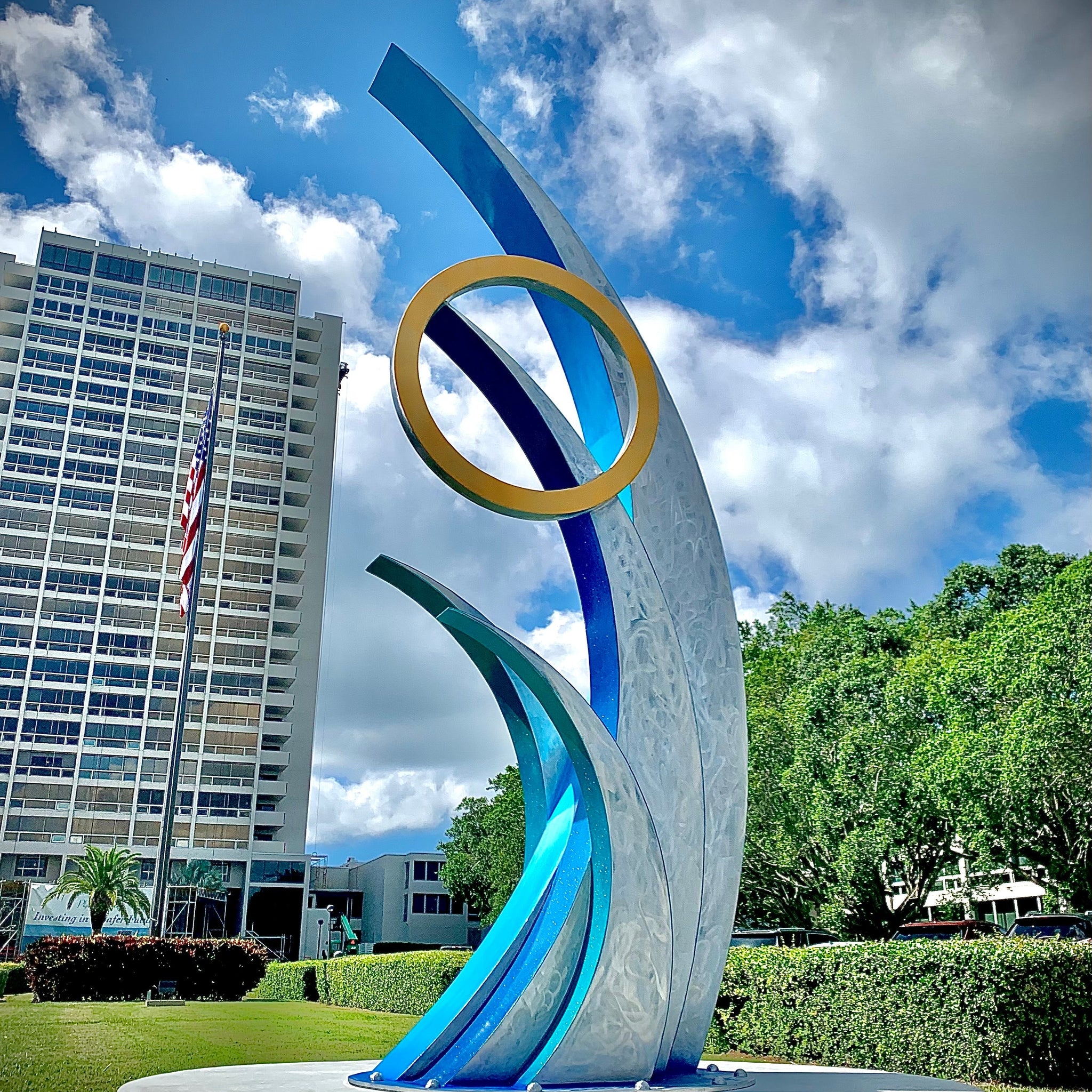 "Breaking Waves" Large Scale Public Art Sarasota, FL
