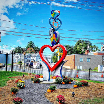 Brooker Memorial, Torrington, Connecticut Swartz Sculpture Installed.