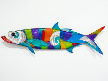 Tarpon 5ft Multi-Colored sculpture by Clayton Swartz
