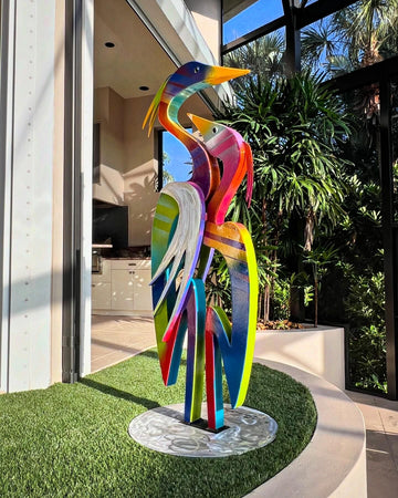 "Adore"  Heron Sculpture by Clayton Swartz Commission ONLY