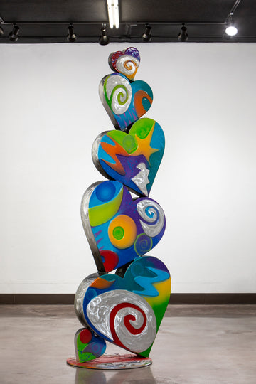 Family of Hearts Sculpture