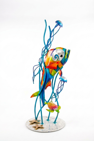Mahi and Jellyfish sculpture