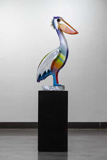 Pelican table top sculpture by Clayton Swartz