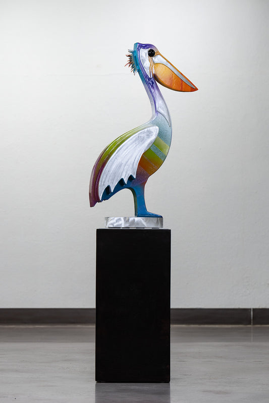 Pelican table top sculpture by Clayton Swartz