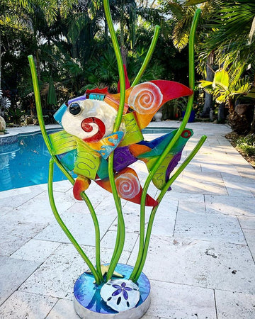 Angel Fish  Table Top by Clayton Swartz