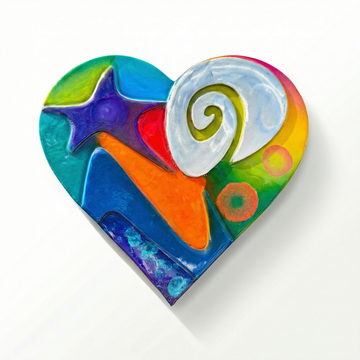 Layered Heart Sculpture Series Medium