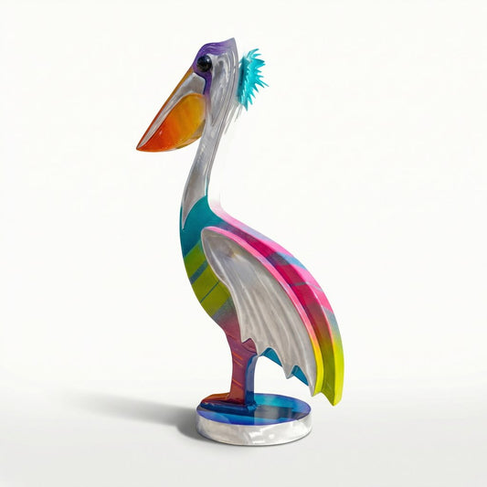 Pelican table top sculpture by Clayton Swartz